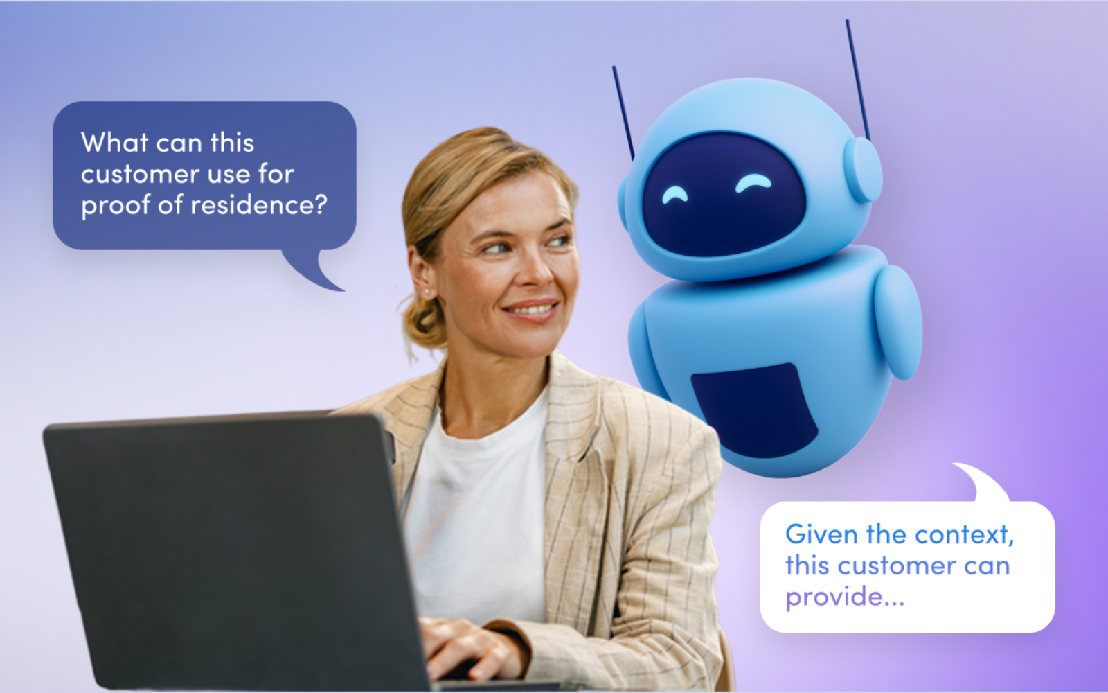 Knowledge Assistant answering an employee question
